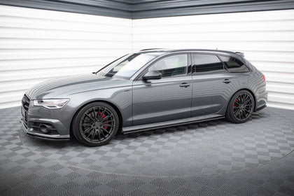 Maxton sideskørter til Audi S6 / A6 S-Line / A6 C7 Facelift – blank sort – billede 2 af 5