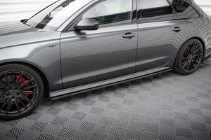 Maxton sideskørter til Audi S6 / A6 S-Line / A6 C7 Facelift – blank sort – billede 1 af 5