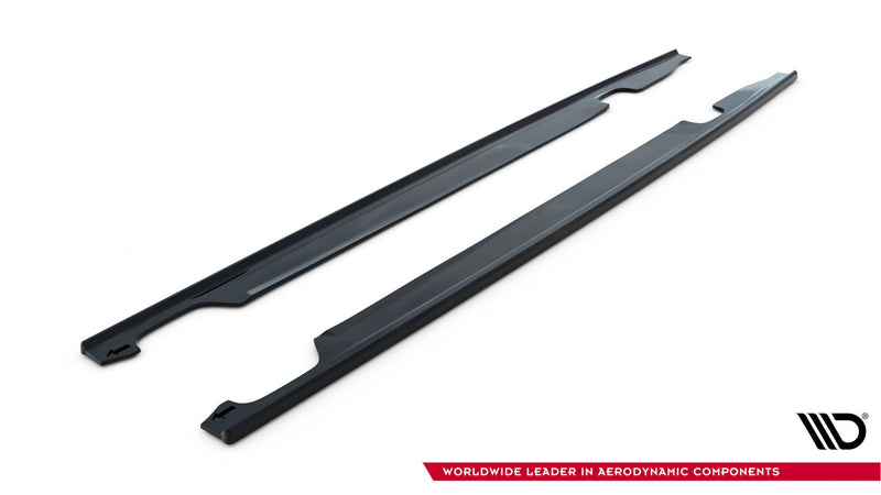 Maxton sideskørter til Audi S6 / A6 S-Line / A6 C7 Facelift – blank sort – billede 4 af 5