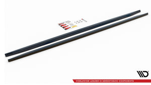 Maxton sideskørter til Audi S8 D3 – blank sort – billede 4 af 6