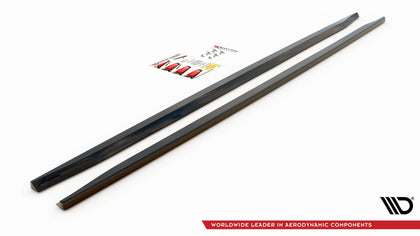 Maxton sideskørter til Audi S8 D3 – blank sort – billede 5 af 6