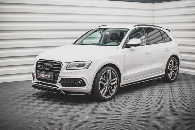 Maxton Side Skirts Diffusers Audi Sq5 Mk1 (8R) - Gloss Black
