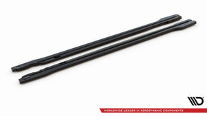 Maxton Side Skirts Diffusers Audi SQ5 / Q5 S-line SUV / Sportback MK2 Facelift - Gloss Black