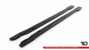 Maxton Side Skirts Diffusers Audi SQ5 / Q5 S-line SUV / Sportback MK2 Facelift - Gloss Black