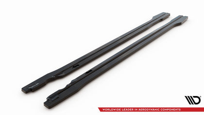 Maxton Side Skirts Diffusers Audi SQ5 / Q5 S-line SUV / Sportback MK2 Facelift - Gloss Black