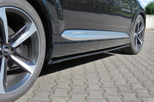 Maxton sideskørter til Audi SQ7 / Q7 S-Line Mk.2 – blank sort – billede 1 af 6