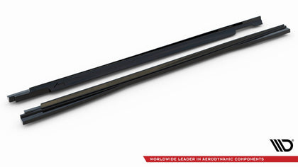 Maxton Side Skirts Diffusers Audi E-Tron - Gloss Black