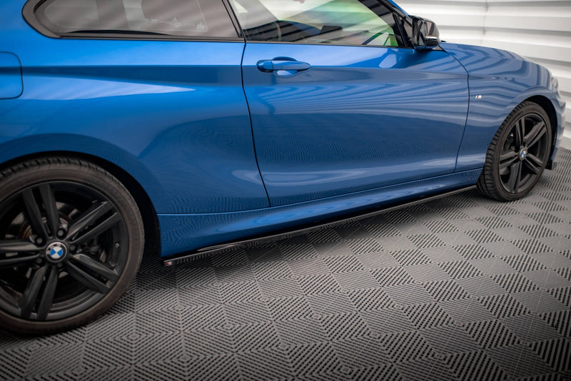 Maxton Side Skirts Diffusers BMW 2 M-Pack F22 - Gloss Black