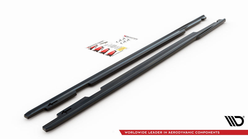 Maxton sideskørter til BMW 3 E90/E91 – blank sort – billede 4 af 5