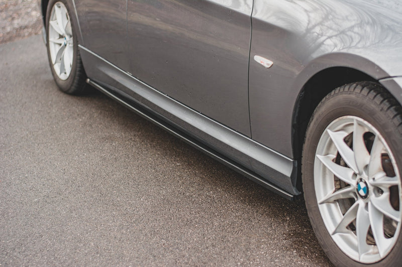 Maxton sideskørter til BMW 3 E90/E91 Facelift – blank sort – billede 2 af 8