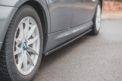 Maxton sideskørter til BMW 3 E90/E91 Facelift – blank sort – billede 1 af 8