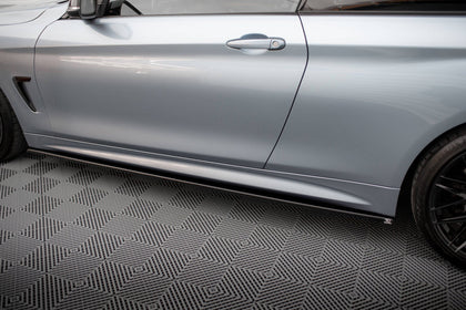 Maxton sideskørter til BMW 4 Coupe / Gran Coupe / Cabrio M-Pack F32 / F36 / F33 – blank sort – billede 2 af 6