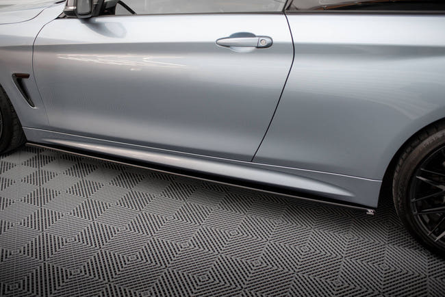 Maxton sideskørter til BMW 4 Coupe / Gran Coupe / Cabrio M-Pack F32 / F36 / F33 – blank sort – billede 2 af 6