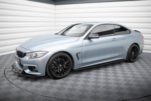 Maxton sideskørter til BMW 4 Coupe / Gran Coupe / Cabrio M-Pack F32 / F36 / F33 – blank sort – billede 3 af 6