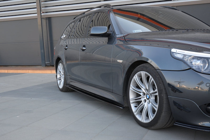 Maxton sideskørter til BMW 5 E60/61 M-PACK – blank sort – billede 3 af 7