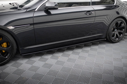 Maxton sideskørter til BMW 6 Coupe E63 / Cabrio E64 – blank sort – billede 1 af 5