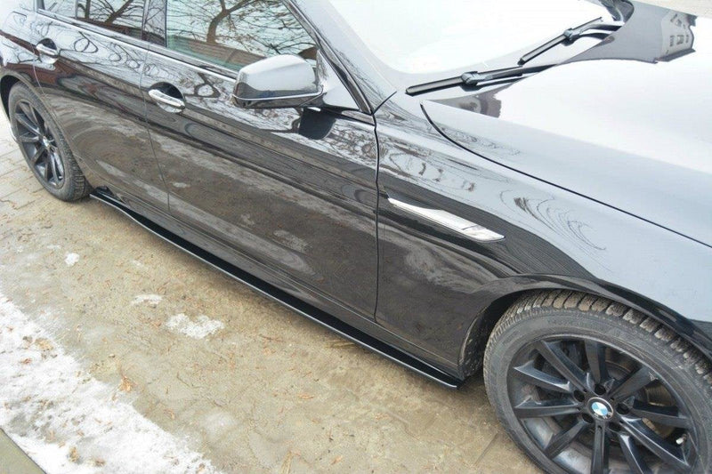 Maxton sideskørter til BMW 6 Gran Coupé M-Pack F06 – blank sort – billede 1 af 6