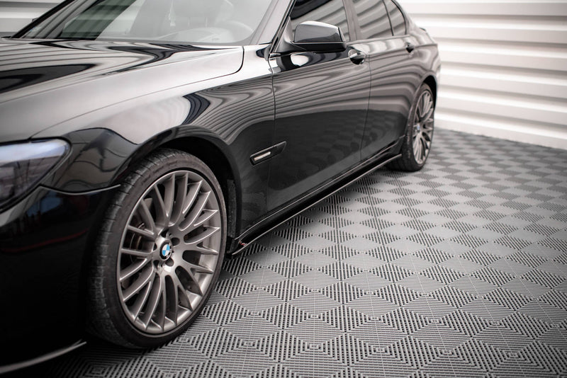 Maxton sideskørter til BMW 7 M-Pack F01 – blank sort – billede 1 af 5