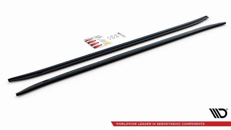 Maxton sideskørter til BMW 7 M-Pack F01 – blank sort – billede 4 af 5