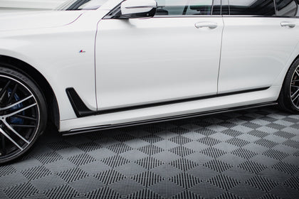 Maxton sideskørter til BMW 7 M-Pack G11 – blank sort – billede 1 af 5
