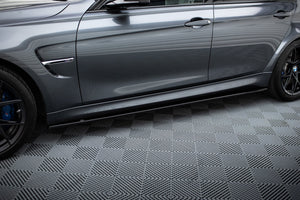Maxton sideskørter til BMW M3 F80 – blank sort – billede 1 af 5