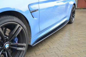 Maxton sideskørter til BMW M4 F82 – blank sort – billede 1 af 6