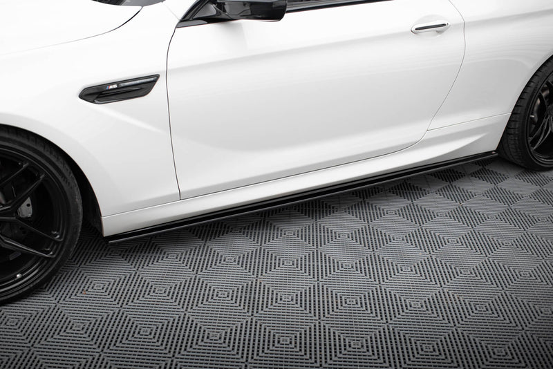 Maxton sideskørter til BMW M6 / 6 M-Pack Coupe / Cabriolet F06 / F13 / F12 – blank sort – billede 1 af 5