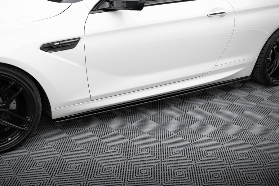 Maxton sideskørter til BMW M6 / 6 M-Pack Coupe / Cabriolet F06 / F13 / F12 – blank sort – billede 1 af 5
