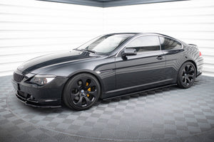Maxton Side Skirts Diffusers BMW M6 E63 - Gloss Black