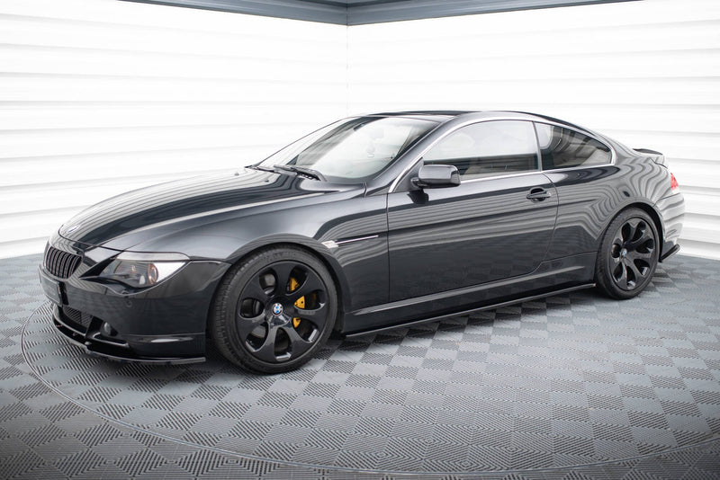 Maxton Side Skirts Diffusers BMW M6 E63 - Gloss Black