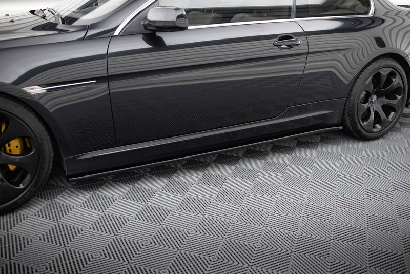 Maxton Side Skirts Diffusers BMW M6 E63 - Gloss Black