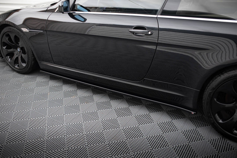 Maxton Side Skirts Diffusers BMW M6 E63 - Gloss Black