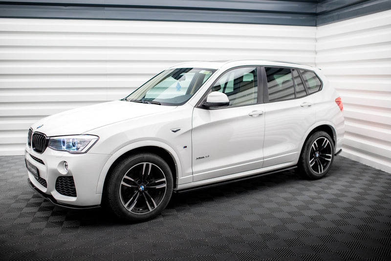 Maxton sideskørter til BMW X3 M-Pack F25 Facelift – blank sort – billede 2 af 6