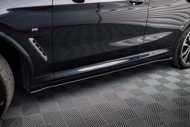 Maxton sideskørter til BMW X4 M-Pack G02 – blank sort – billede 1 af 5