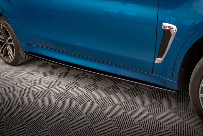 Maxton Side Skirts Diffusers BMW X6 M F86 - Gloss Black