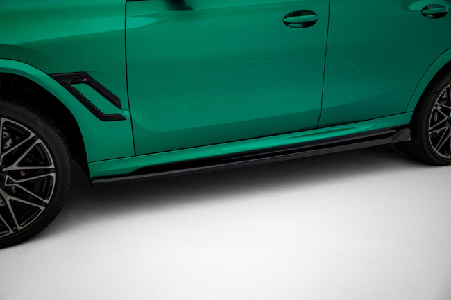 Maxton sideskørter til BMW X6 M F96 Facelift – blank sort – billede 1 af 6