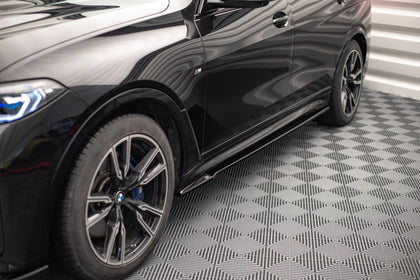 Maxton sideskørter til BMW X7 M-Pack G07 – blank sort – billede 1 af 4