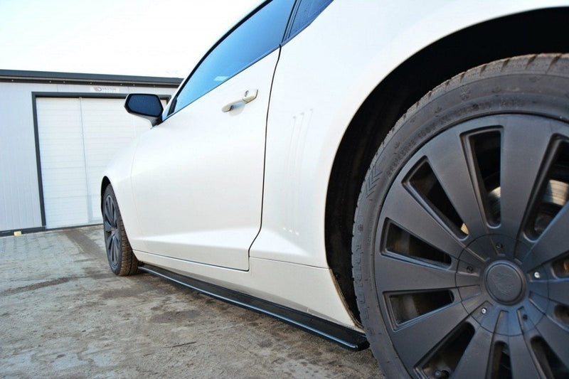 Maxton sideskørter til Chevrolet Camaro SS / Standard Mk5 – blank sort – billede 4 af 7