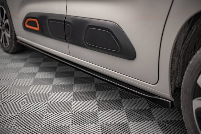 Maxton Side Skirts Diffusers Citroen Berlingo Mk3 - Gloss Black