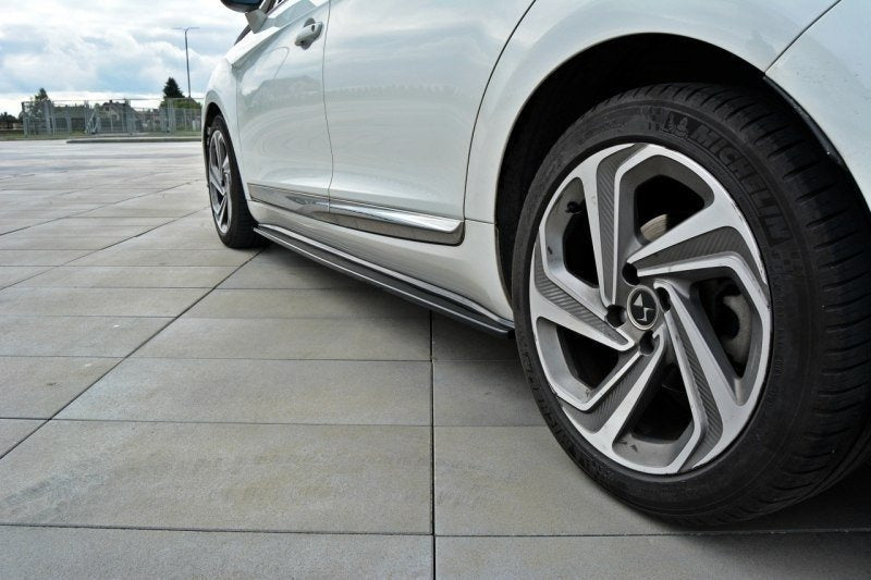 Maxton Side Skirts Diffusers Citroen DS5 Facelift - Gloss Black