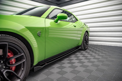 Maxton sideskørter til Dodge Challenger SRT Hellcat Widebody Mk3 – blank sort – billede 1 af 5