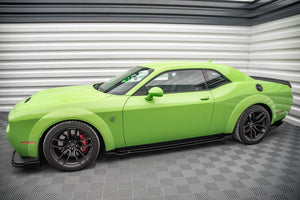 Maxton sideskørter til Dodge Challenger SRT Hellcat Widebody Mk3 – blank sort – billede 3 af 5