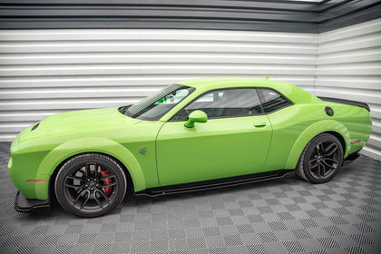 Maxton sideskørter til Dodge Challenger SRT Hellcat Widebody Mk3 – blank sort – billede 3 af 5