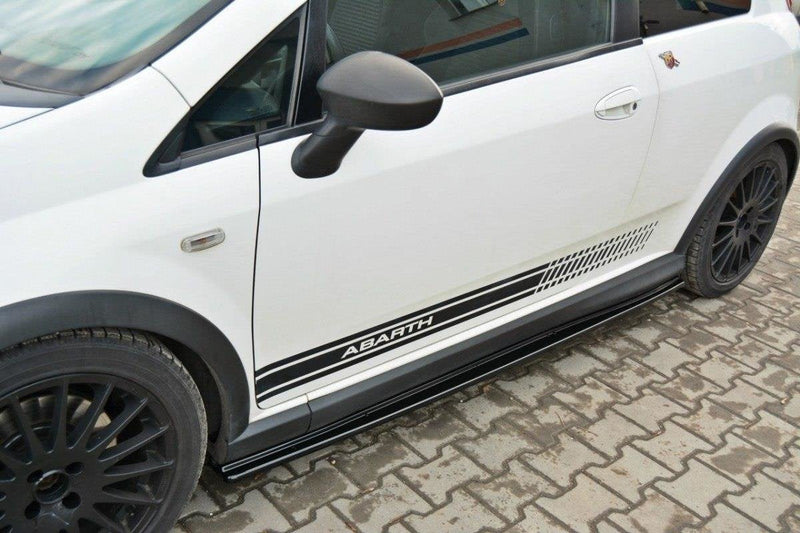 Maxton sideskørter til Fiat Grande Punto Abarth – blank sort – billede 1 af 5