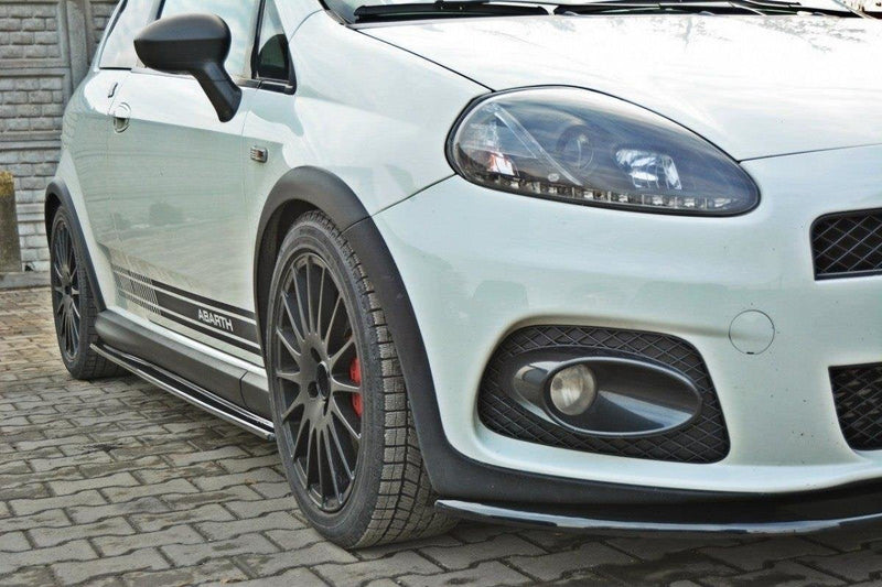 Maxton sideskørter til Fiat Grande Punto Abarth – blank sort – billede 2 af 5