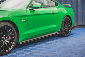 Maxton sideskørter til Ford Mustang GT Mk6 Facelift – blank sort – billede 1 af 6