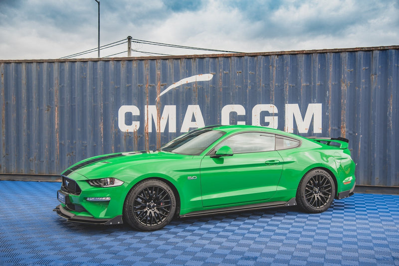 Maxton sideskørter til Ford Mustang GT Mk6 Facelift – blank sort – billede 3 af 6
