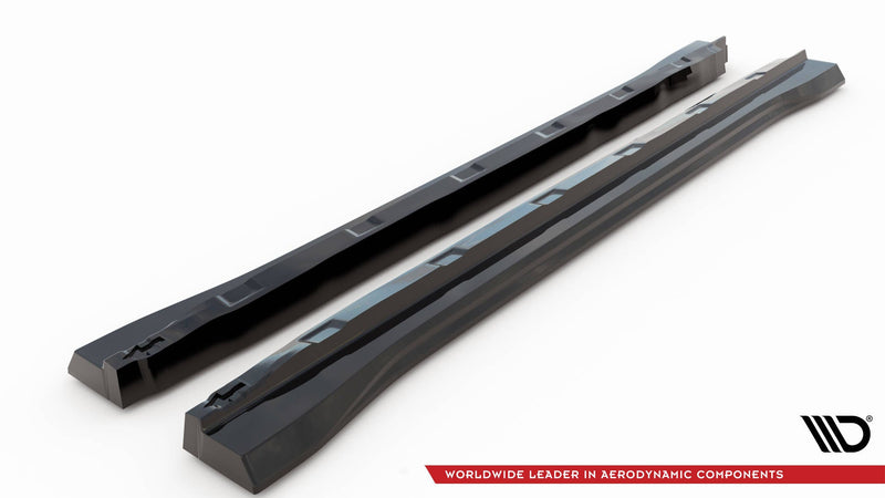 Maxton Side Skirts Diffusers Ford Edge Mk2 - Gloss Black