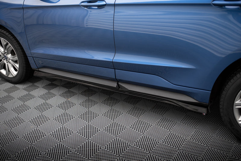 Maxton Side Skirts Diffusers Ford Edge Mk2 - Gloss Black