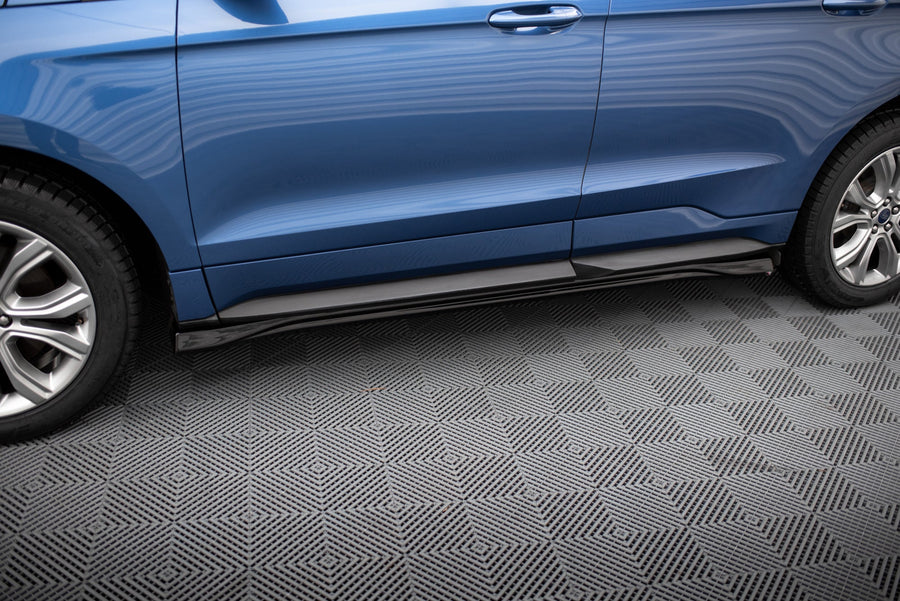 Maxton Side Skirts Diffusers Ford Edge Mk2 - Gloss Black